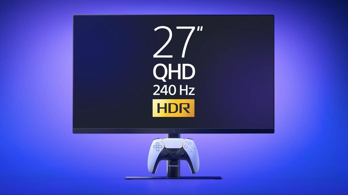 Monitor 27 Inci 240Hz PlayStation Diperkenalkan dengan Pengait Charger DualSense